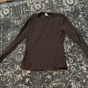 lululemon athletica Women's Long-Sleeve Crew Tee in Dark Brown